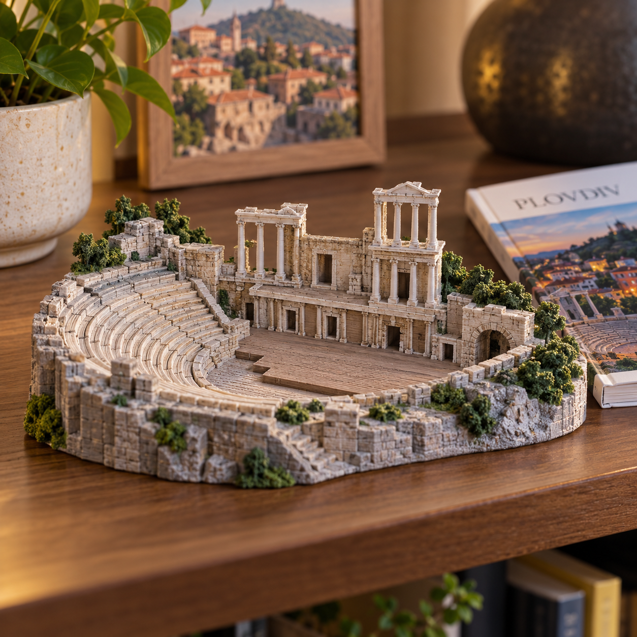 3D миниатюра на забележителност от Пловдив