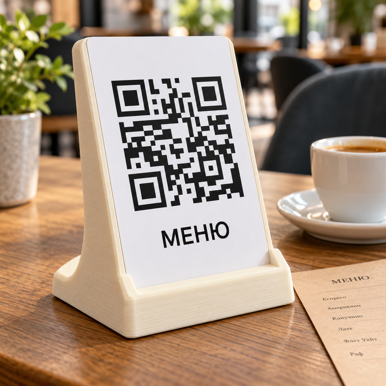 3D поставка за QR код и меню за заведения