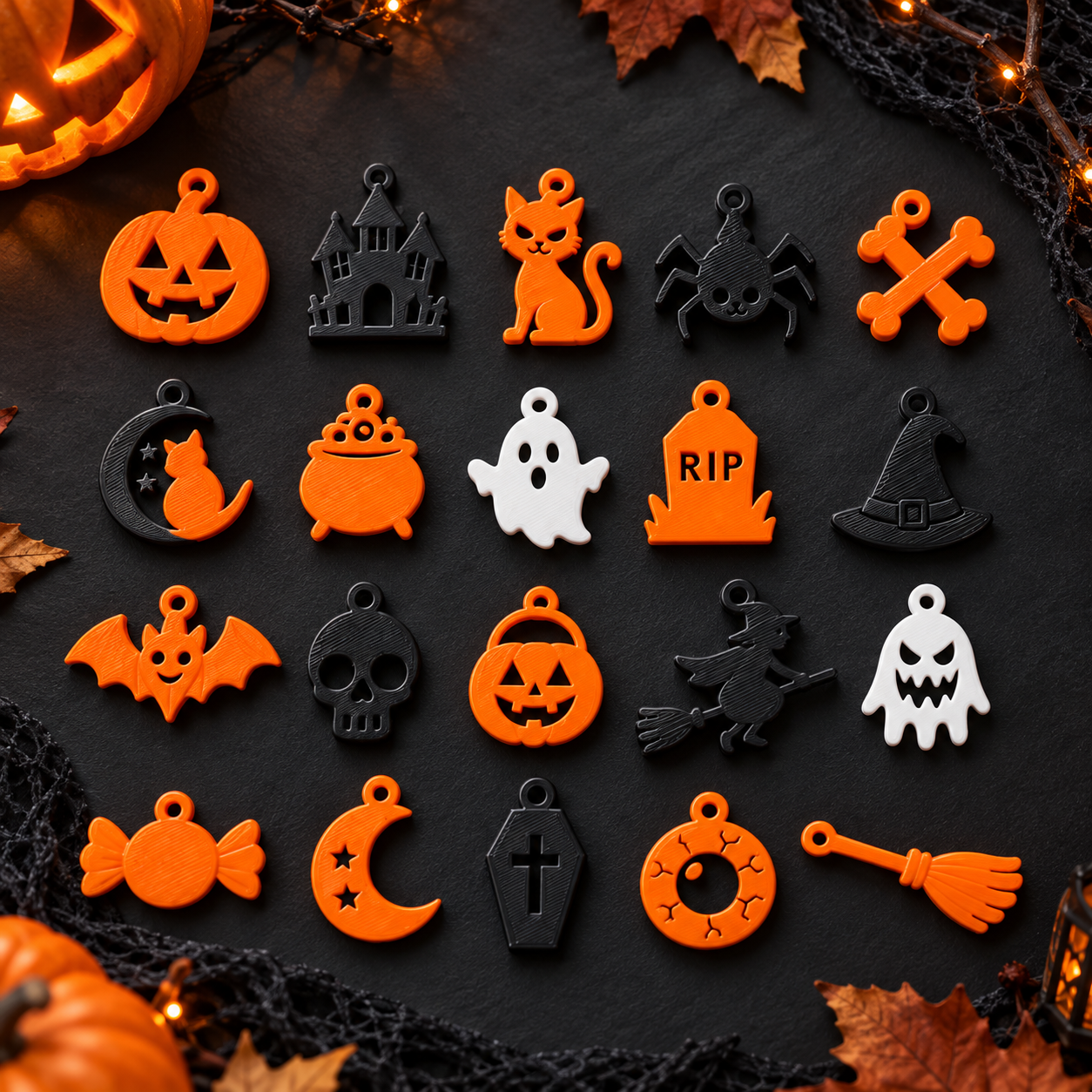 3D принтирани фигурки за Хелоуин (Halloween Charms)